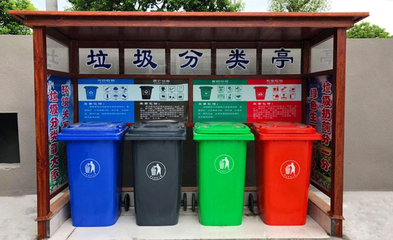 断货户外垃圾分类亭垃圾分类回收箱分类收集亭优酷分类垃圾箱网页